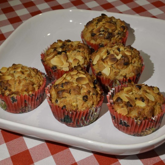 Almás, fahéjas muffin zabpehellyel recept